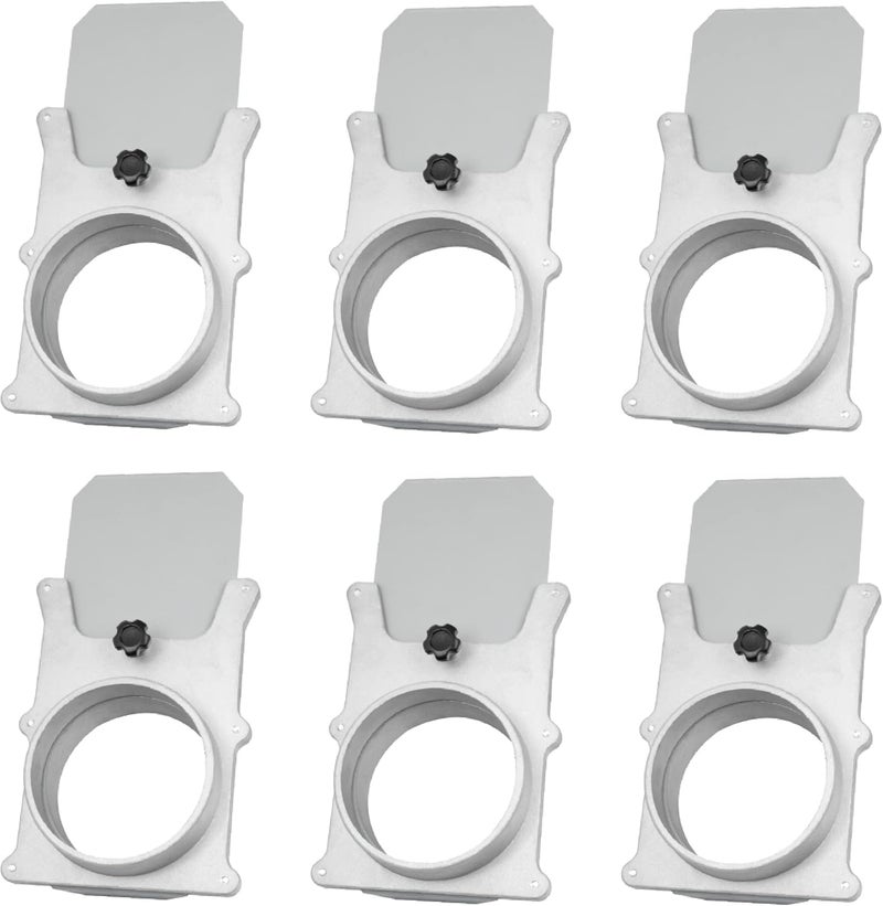 POWERTEC 70135-P6V 4-Inch Blast Gate for Dust Collector, Dust Collection Fittings, 6 PK - Image 1